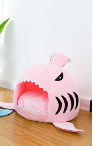 Cozy Shark Den – Dual-Purpose Pet Bed