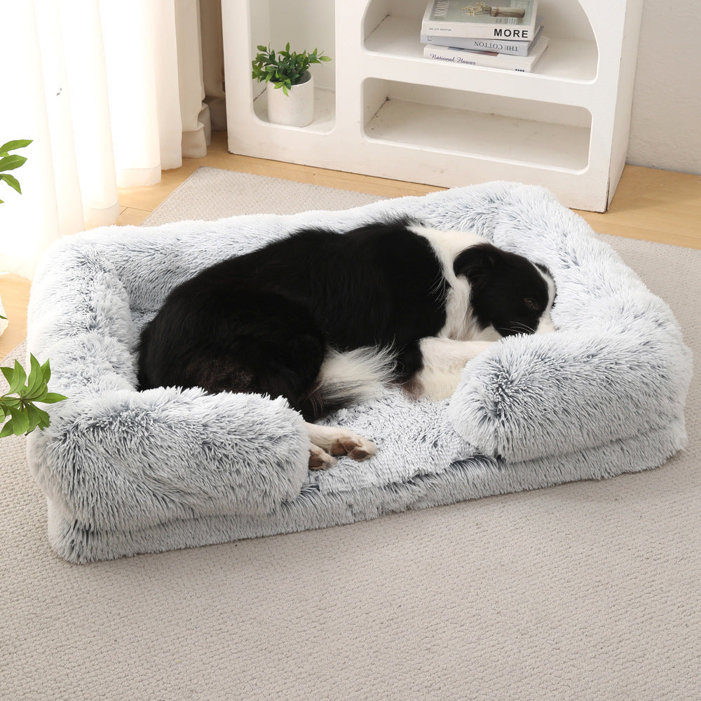 SnuggleNest™ Plush Round Dog Bed