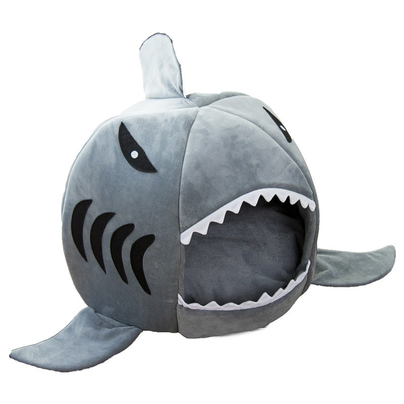 Cozy Shark Den – Dual-Purpose Pet Bed