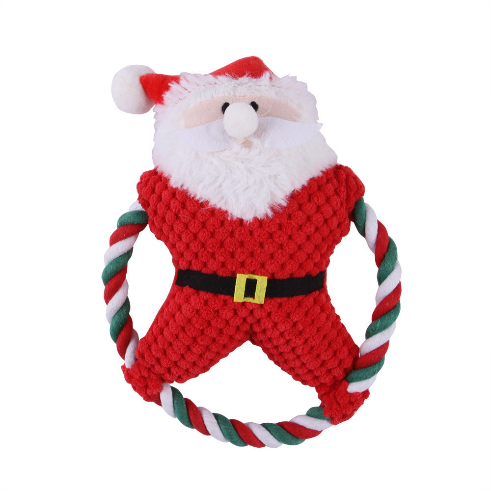 JollyPaws™ Christmas Knot Rope Toy