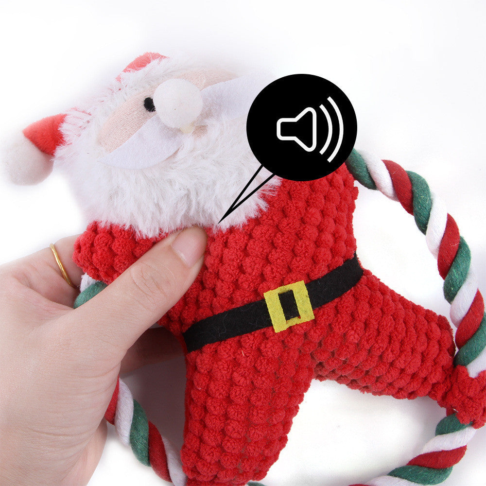 JollyPaws™ Christmas Knot Rope Toy