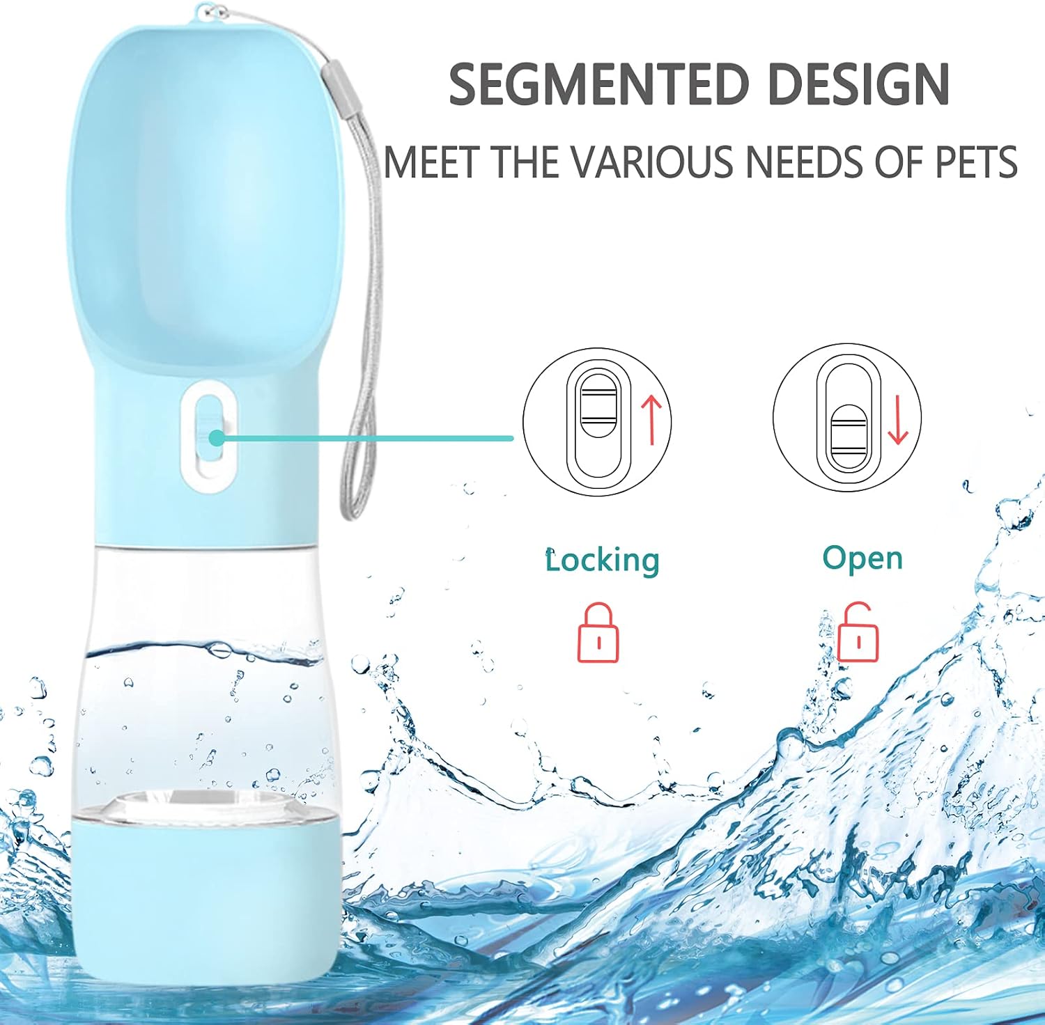 AquaPaws™ 2-in-1 Travel Pet Water Bottle (Blue Color Completely Sold Out)