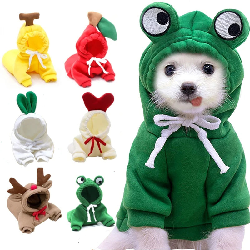 FruitFrolic™ & Friends Cute Dog Hoodies