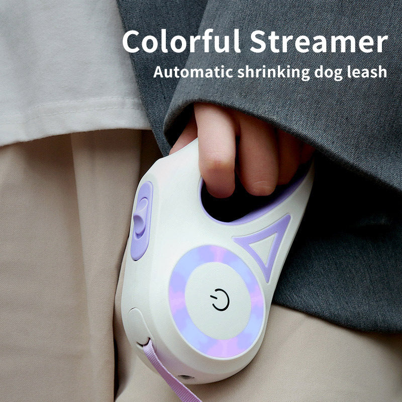 SpotLight™ Retractable Dog Leash and Collar Set