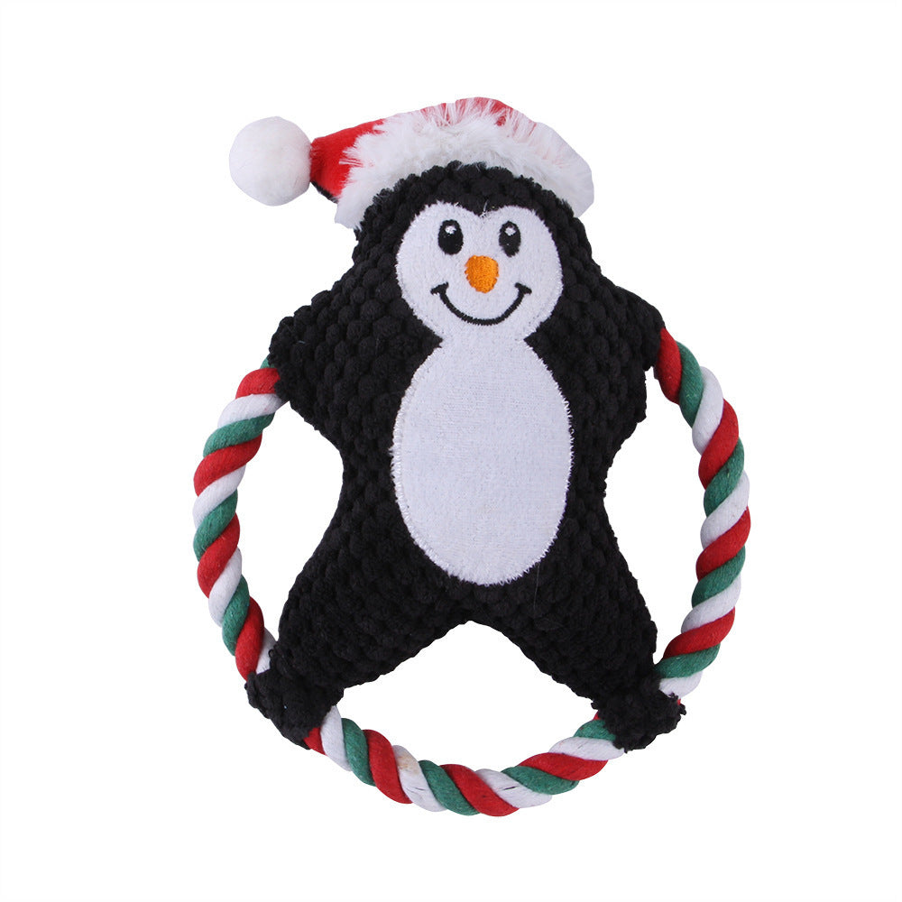 JollyPaws™ Christmas Knot Rope Toy