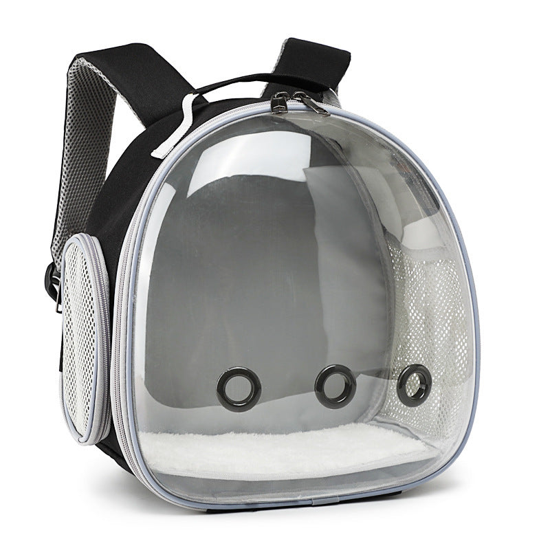 Pet Backpack Hamster Carrier Transparent Small Animal