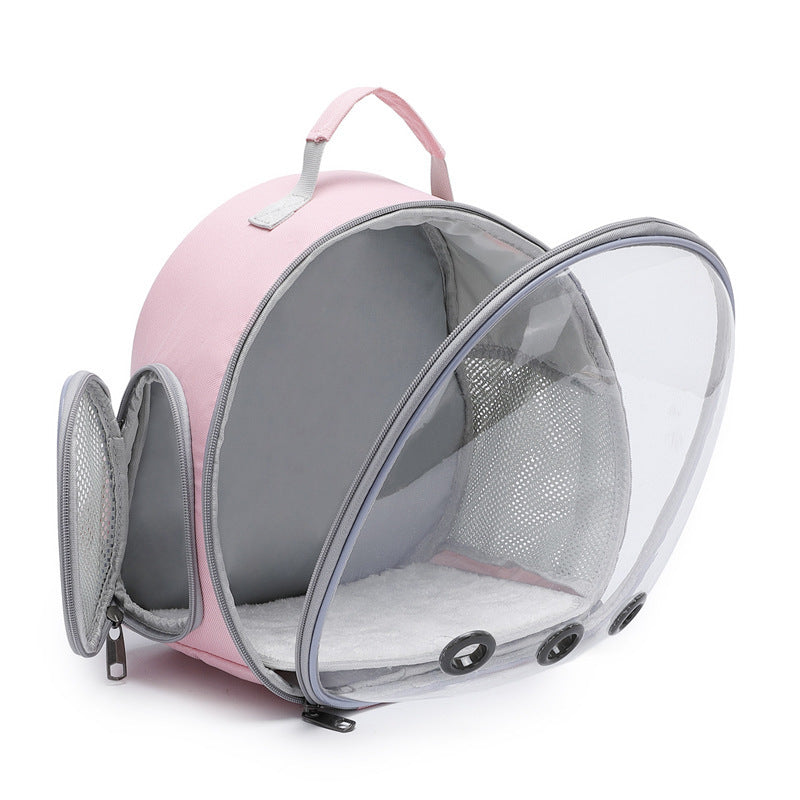 Pet Backpack Hamster Carrier Transparent Small Animal