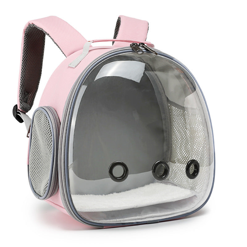 Pet Backpack Hamster Carrier Transparent Small Animal