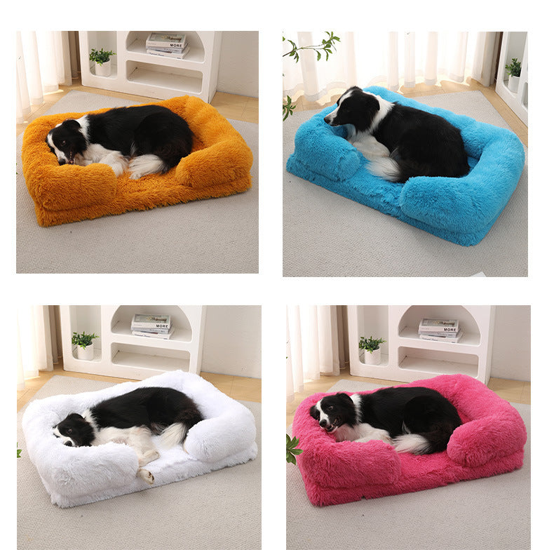 SnuggleNest™ Plush Round Dog Bed