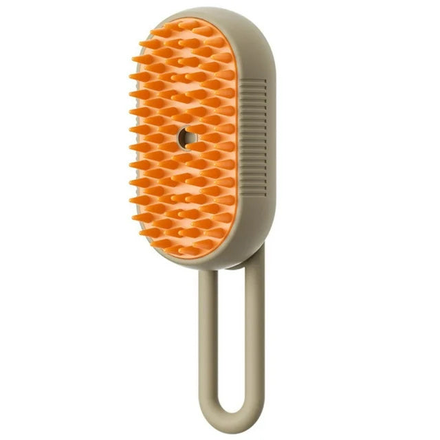 Steamy Pet Grooming Brush: 3-in-1 Electric Spray Comb for Cats and Dogs